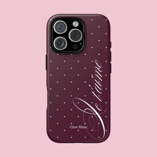 Je t'aime (burgundy)