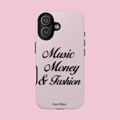 Music Money & Fashion (Black and pink)