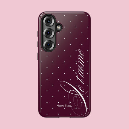 Je t'aime (burgundy)