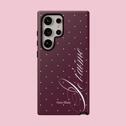Je t'aime (burgundy)