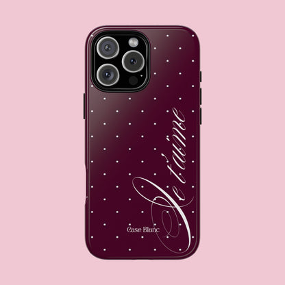 Je t'aime (burgundy)