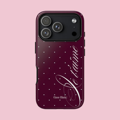 Je t'aime (burgundy)