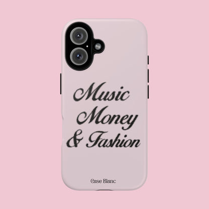 Music Money & Fashion (Black and pink)