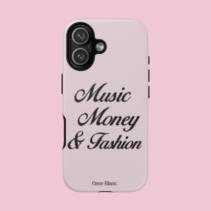 Music Money & Fashion (Black and pink)
