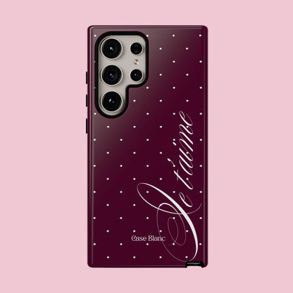 Je t'aime (burgundy)