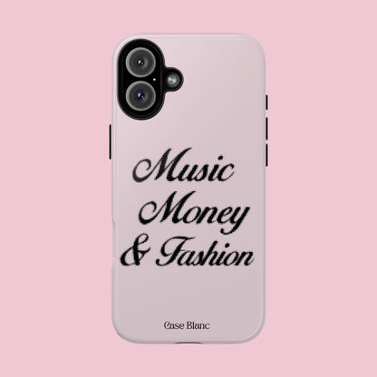Music Money & Fashion (Black and pink)
