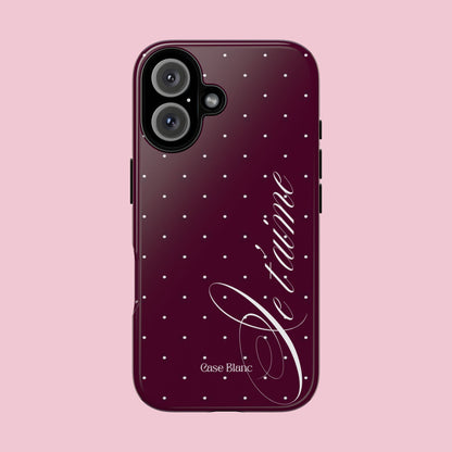 Je t'aime (burgundy)
