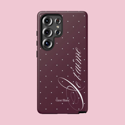 Je t'aime (burgundy)