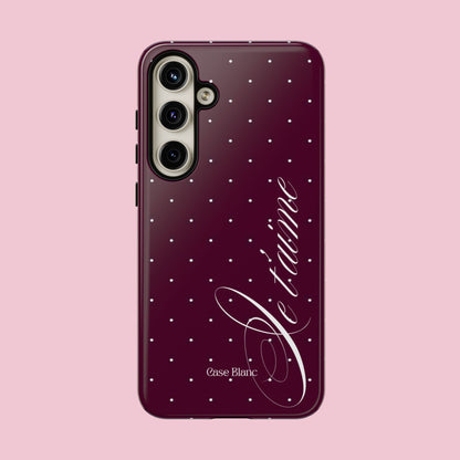 Je t'aime (burgundy)