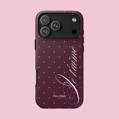 Je t'aime (burgundy)