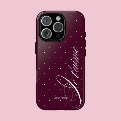 Je t'aime (burgundy)