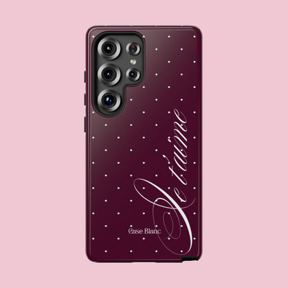 Je t'aime (burgundy)