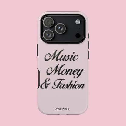 Music Money & Fashion (Black and pink)