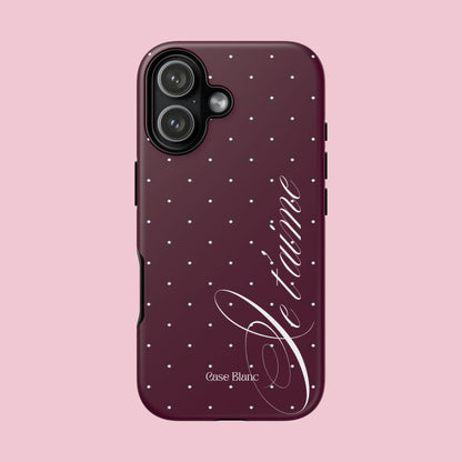 Je t'aime (burgundy)