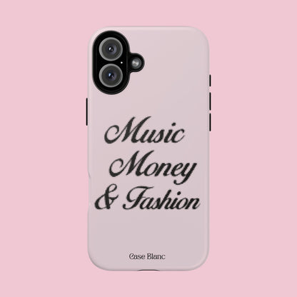 Music Money & Fashion (Black and pink)