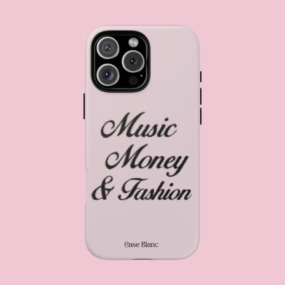 Music Money & Fashion (Black and pink)