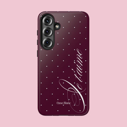 Je t'aime (burgundy)