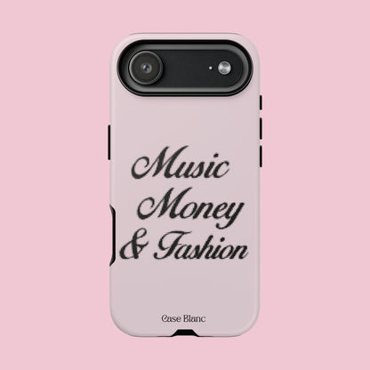 Music Money & Fashion (Black and pink)