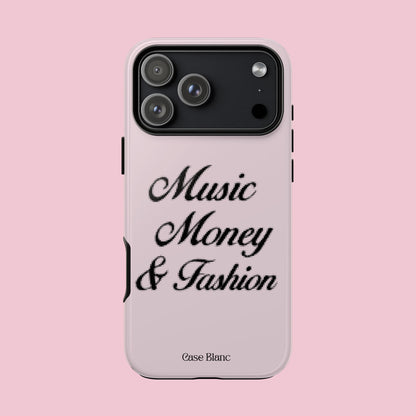 Music Money & Fashion (Black and pink)