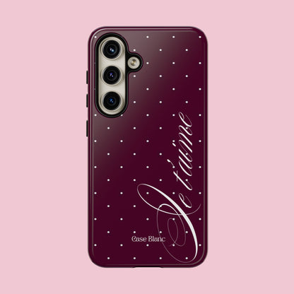 Je t'aime (burgundy)